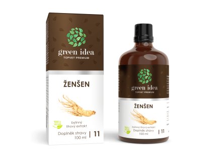 Ženšen tinktúra - kvapky 100 ml - Green idea