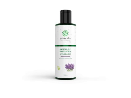 Levanduľový masážny olej 200 ml – Green idea
