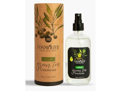 Cosmolive Relax Green Tea pánska kolínska voda s vôňou zeleného čaju 240ml