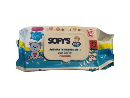 SOFYS hypoalergénne detské vlhčené utierky s mastencom- 72ks