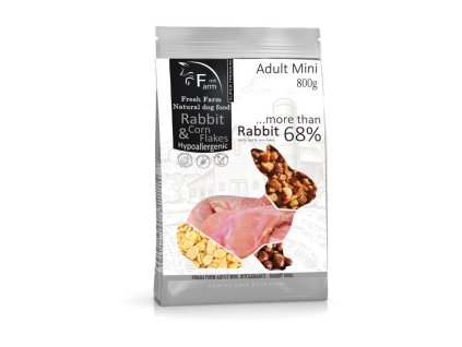 fresh farm adult mini intolerance rabbit cornflakes 800g