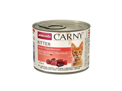 animonda carny kitten hovadzie a morcacie srdcia 200g