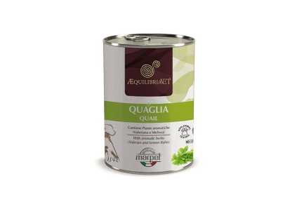 aequilibriavet dog prepelica 410g