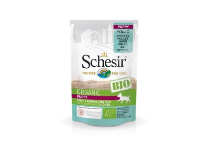 schesir bio puppy kuracie 85g