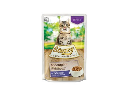 stuzzy cat sterilized chunks morcacie kusky v stave 85g