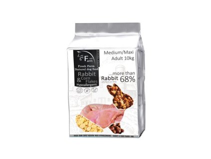 fresh farm adult mediummaxi intolerance rabbit cornflakes 10kg