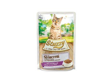 stuzzy cat shreds trhane telacie maso 85g