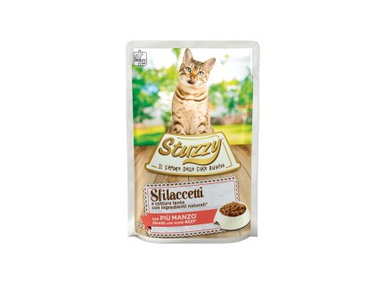 stuzzy cat shreds trhane hovadzie maso 85g