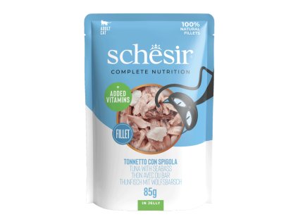 schesir jelly cat tuniak morsky vlk 85g