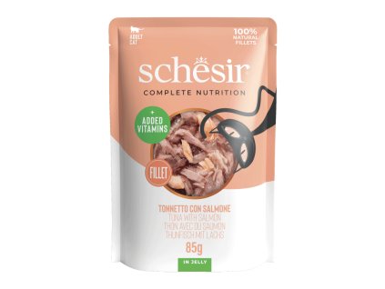 schesir jelly cat tuniak a losos 85g