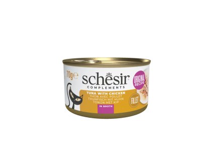 schesir cat tuniak s kuracim vo vyvare 70g