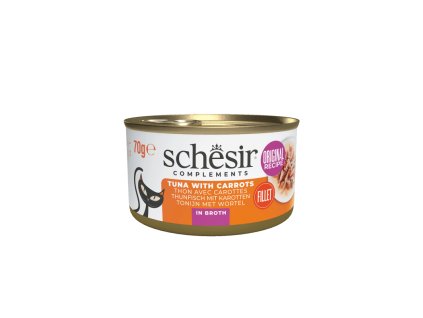 schesir cat tuniak s mrkvou vo vyvare 70g
