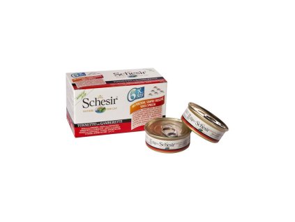 schesir multipack tuniak s krevetami 6x50g