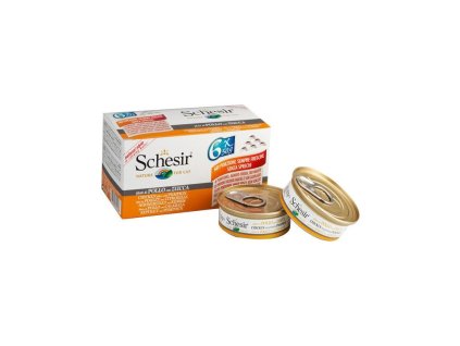 schesir multipack kuracie s tekvicou 6x50g