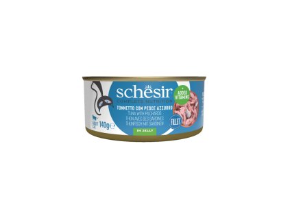 schesir jelly cat tuniak so sardinkami 140g