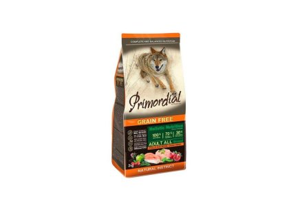 primordial gf adult dog chicken salmon 2kg