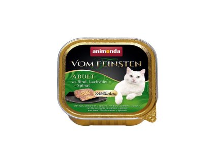 animonda vom feinsten adult gurman hovadzie a losos so spenatom 100g