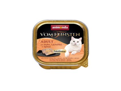 animonda vom feinsten adult gurman kuracie a losos so spenatom 100g
