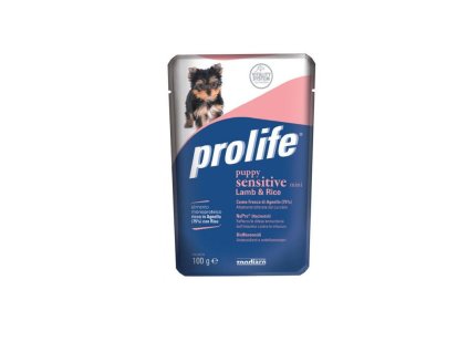 prolife sensitive puppy mini jahnacie s ryzou 100g