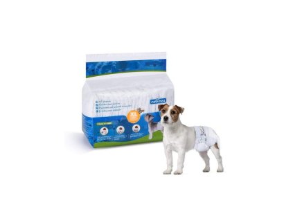 plienky na psa nobleza xl 10 20kg pas 34 54cm 12ks