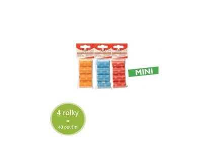 sacky na exkrement camon mini 4 rolky farebne 4x10ks