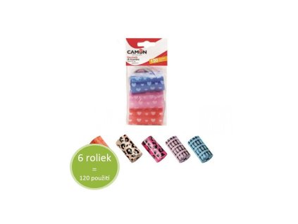 sacky na exkrement camon farebne 6x20ks