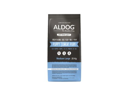 aldog by freedog puppyjunior mediummaxi pork and rice 20kg