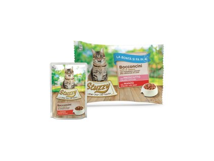 stuzzy cat chunks multipack hovadzie a bravcove kusky 4x85g