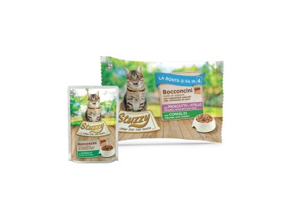 stuzzy cat chunks multipack bravcove telacie a kralicie kusky 4x85g
