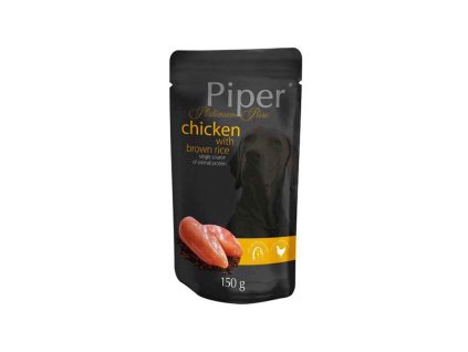 piper dog platinum pure kuracie a hneda ryza 150g