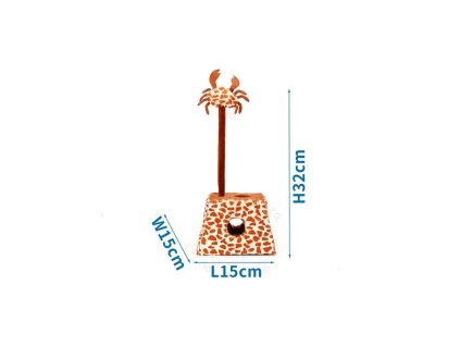 skrabadlo s hrackou crab pre macky a maciatka nobleza