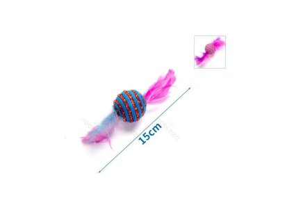 hracka pre macku nobleza 2 lopticky s pierkom