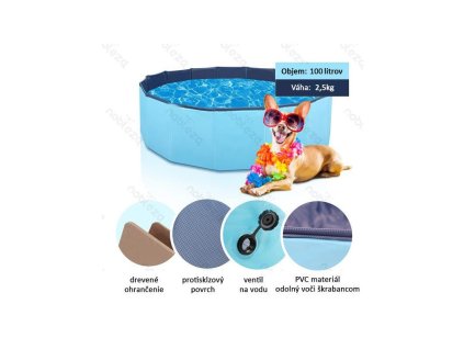 bazen pre psa nobleza s 100l 80x20cm