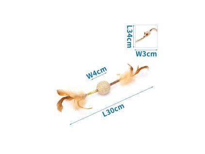 hracka pre macku nobleza lopticka a myska na drievku 30cm