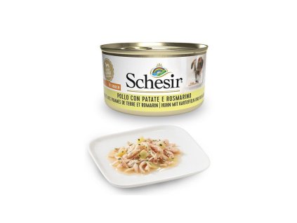 schesir dog adult petit cousine kuracie filety zemiaky a rozmarin 85g