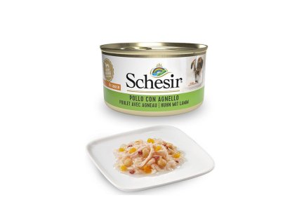 schesir dog adult petit cousine kuracie filety a jahnacie 85g