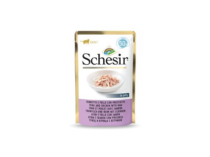 schesir cat kapsicka tuniak a kuracie so sunkou 50g