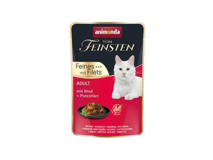 animonda vom feinsten adult cat hovadzie a morcacie filety 85g