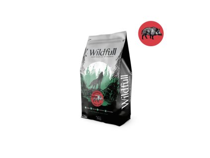 wildfull dog adult all size gf wildboar pumpkin 2kg