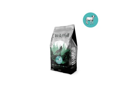 wildfull dog junior mini size gf lamb pumpkin 500g