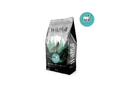 wildfull dog adult mini size gf lamb pumpkin 12kg