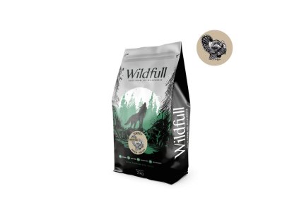 wildfull dog junior mini size gf turkey pumpkin 2kg