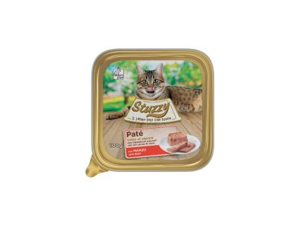 stuzzy cat pate adult s hovadzim masom 100g