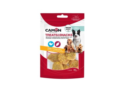 camon treatssnacks dog kuracie nugetky s batatmi 80g