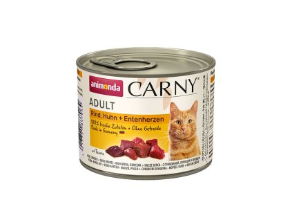 animonda carny adult hovadzie kura a kacacie srdcia 200g