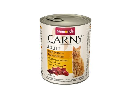 animonda carny adult hovadzie kura a kacacie srdcia 800g