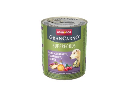 animonda grancarno superfoods jahnacie amarant brusnice a lososovy olej 800g