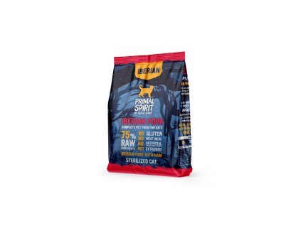 primal spirit iberian sterilized cat 75 pork with ham 1kg