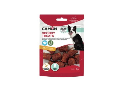 camon treatssnacks dog spongy kusky kuracie 80g