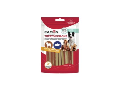 camon treatssnacks dog sandwich jahnacie s treskou 80g